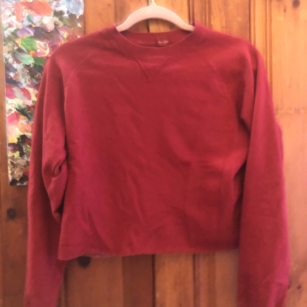 Brandy Melville red cropped sweater